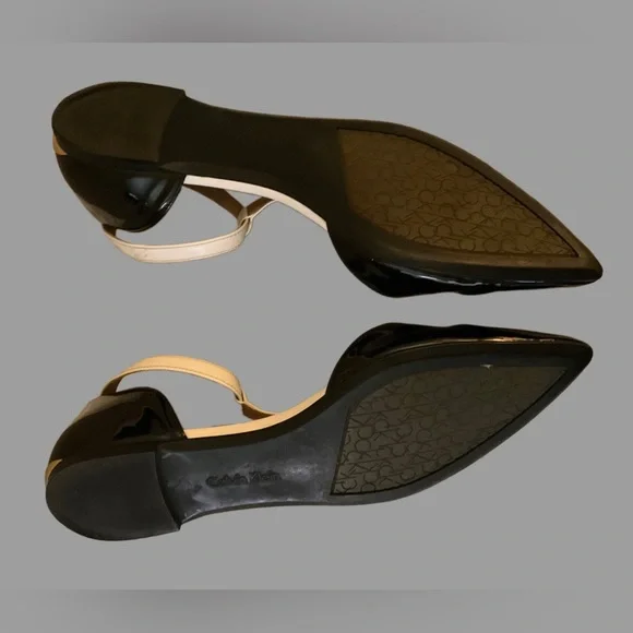 Calvin Klein Black and Cream Flats - Picture 7 of 8